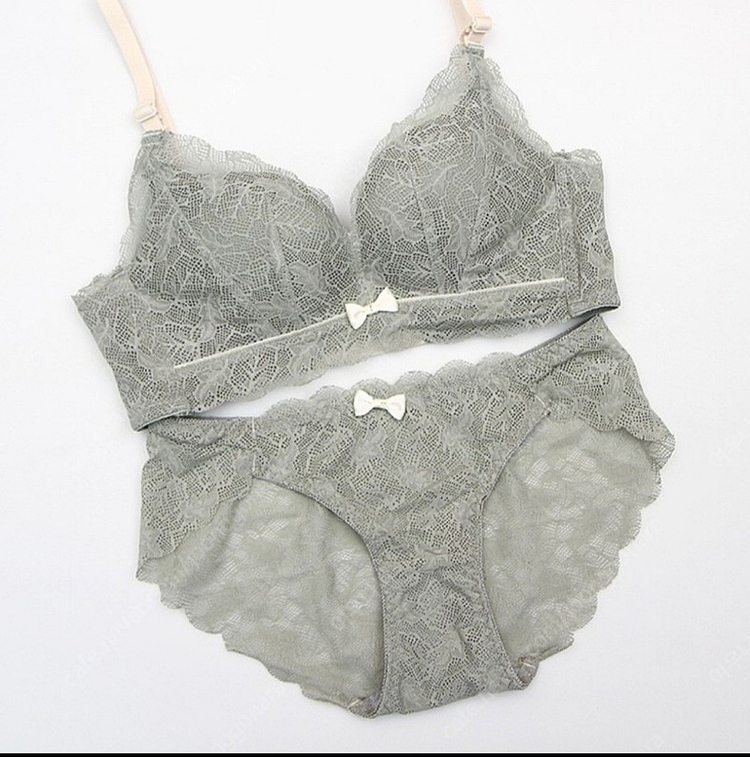노와이어 왕뽕 브라세트 1세트 판매 레이스 여성속옷 이미지