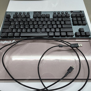 로지텍 G913 TKL 적축 키보드+전용루프