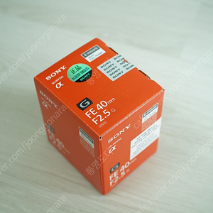 소니 FE 40mm F2.5G 신품 구매 일주일 된 (40G) 신동급 판매합니다.