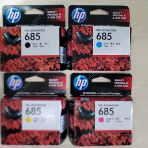 HP Ink 685 4가지 색상 세트