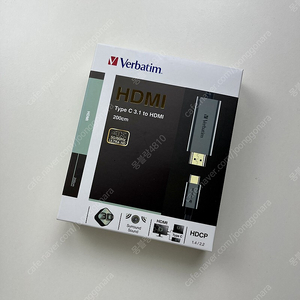 (Verbatim) 버바팀 메탈릭 USB 3.1 타입C to HDMI 케이블