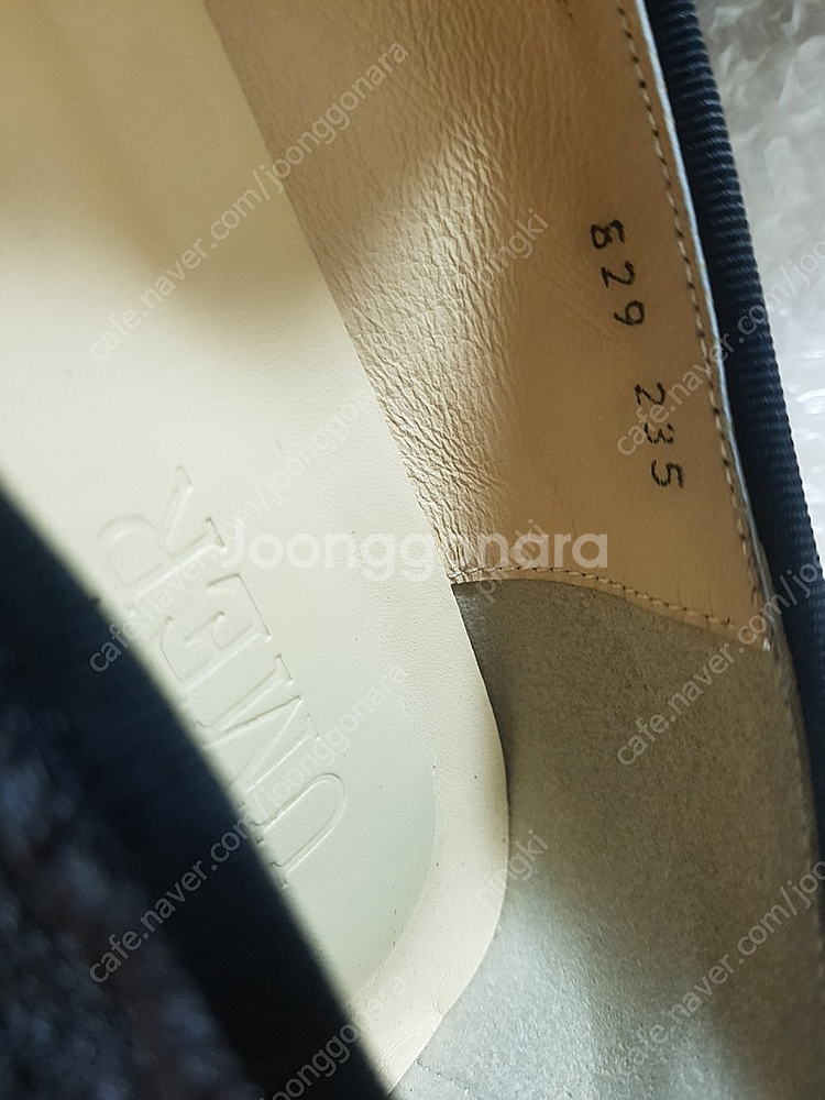 유메르 리본 플랫 235mm/1cm 택포 (사용감있음)--1