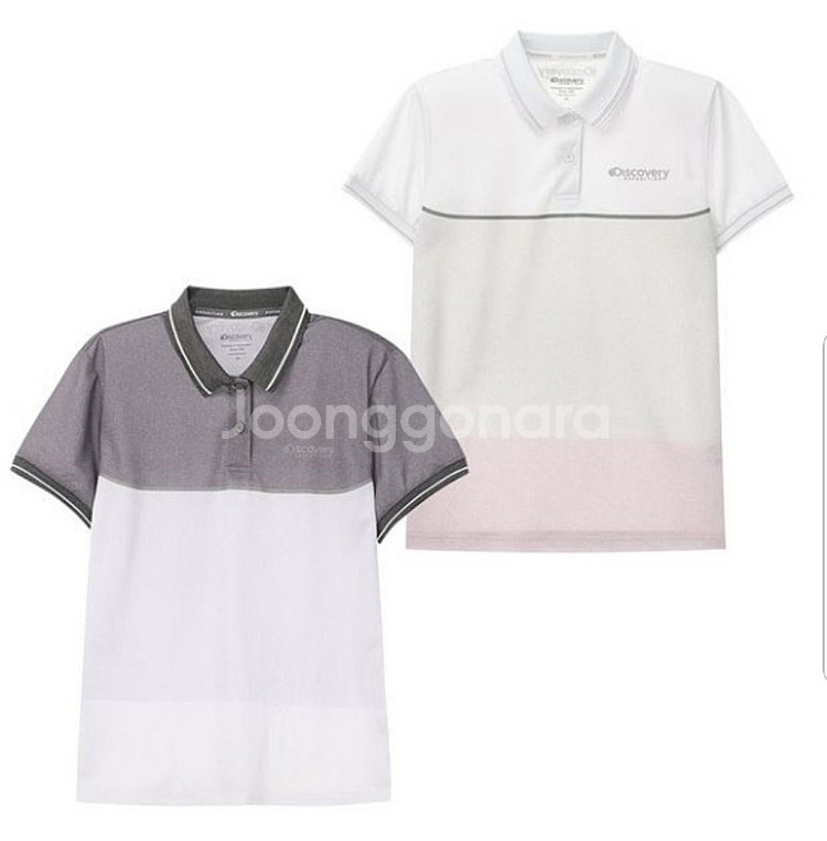 [새상품]디스커버리 여성 3단배색 폴로티셔츠(가격인하)--0