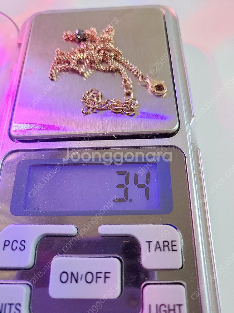 14k 블랙러프다이아 초커--3