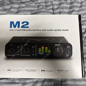 오디오인터페이스 모투 motu m2 판매합니다.
