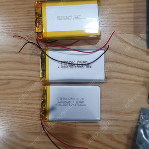 리튬폴리머 배터리 DTCP 5~~계열 3.7V, 2000mAh, 1500mAh, 1200mAh