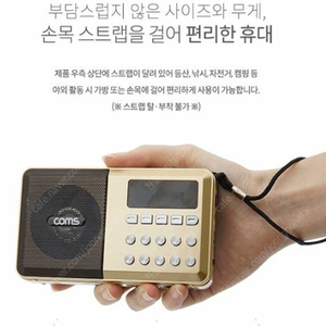 효도선물 휴대용 라디오 스피커 USB MP3음악 등산 낚시 자전거 미니 라디오