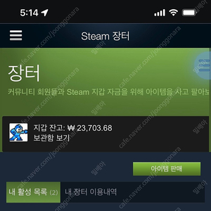 스팀월렛 선물식 75% 2만3천원 팝니다