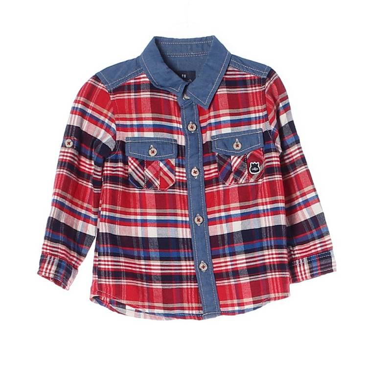 알로앤루 키즈 체크 티셔츠 100--0