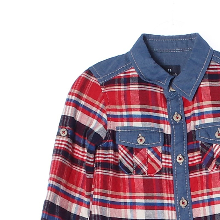 알로앤루 키즈 체크 티셔츠 100--2