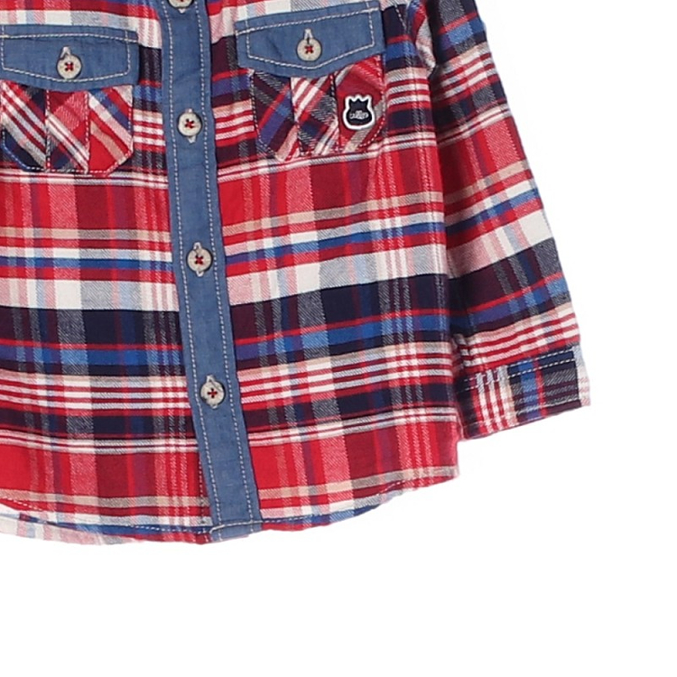 알로앤루 키즈 체크 티셔츠 100--3