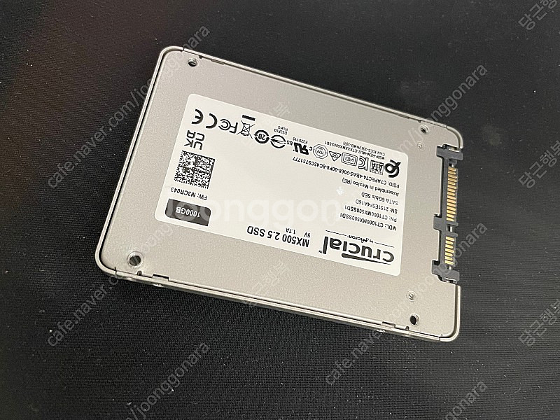 마이크론 크루셜 SSD 1테라 팝니다.--0