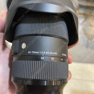 시그마렌즈(sigma) 24-70mm dgdn L마운트 렌즈 팔아요!부산 직거래 (택배가능)