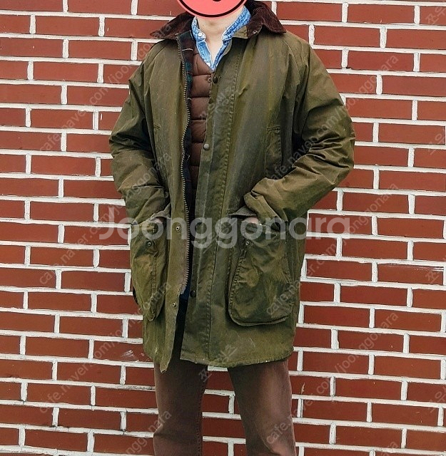 영국 빈티지 올리브 왁스 헌팅 필드 자켓 m 105정도...--0
