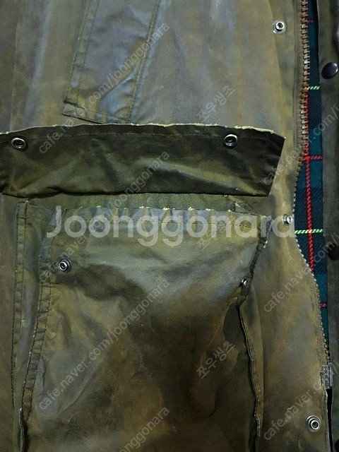 영국 빈티지 올리브 왁스 헌팅 필드 자켓 m 105정도...--9