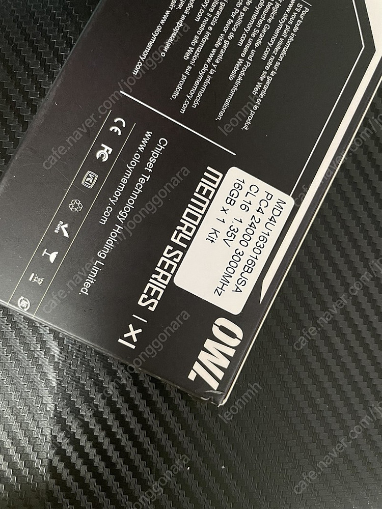 램 16기가 메모리카드 새것 판매 이미지