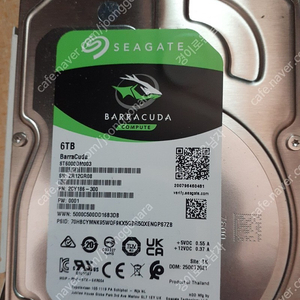 (부산) 씨게이트 6TB 8t600dm003 3.5인치팝니다.. 택배거래가능합니다