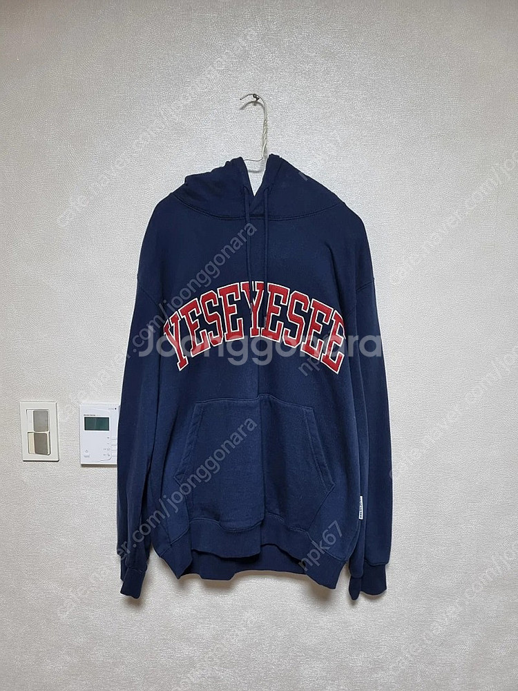 예스아이씨 후드티 Arch Logo Hoodie Nav...--0