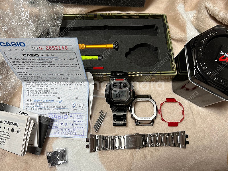 지샥 GMW-B5000D-1DR 판매합니다. 티타늄 TVA 커스텀킷일괄판매--6