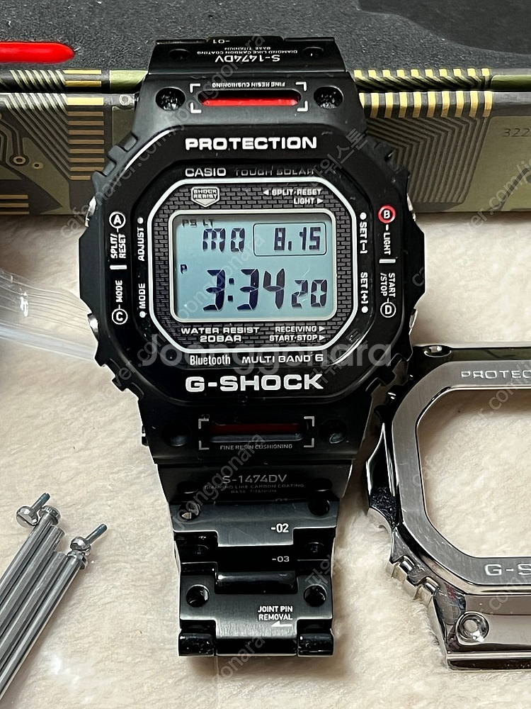 지샥 GMW-B5000D-1DR 판매합니다. 티타늄 TVA 커스텀킷일괄판매--7