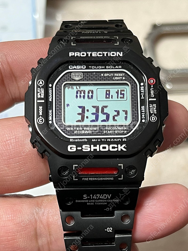 지샥 GMW-B5000D-1DR 판매합니다. 티타늄 TVA 커스텀킷일괄판매--9