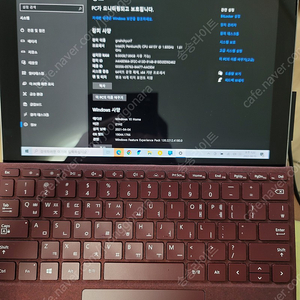 ﻿서피스고1 lte 8기가 128ssd 타입커버 서피스펜 마우스포함 (올 버건디컬러)