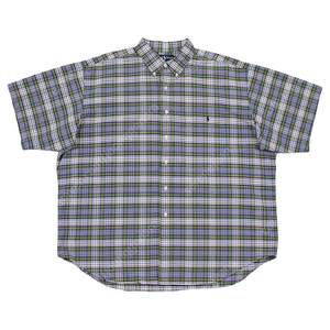 [XL] 1990s Polo Ralph Lauren Button Down 1/2 Half 'Big Shirt' 폴로랄프로렌 버튼다운 빅셔츠 90년대 빈티지 하프셔츠 반팔셔츠