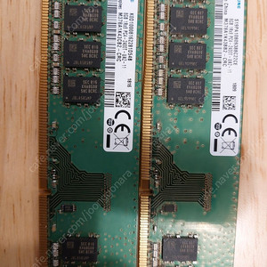 삼성 데스크탑 DDR4 PC4-19200 2400T 8G 램 2개 | CPU/메인보드 | 중고나라