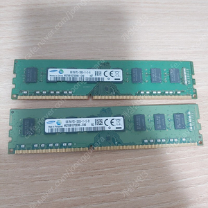 삼성 데스크톱 메모리 DDR3 12800U 8GB X 2개