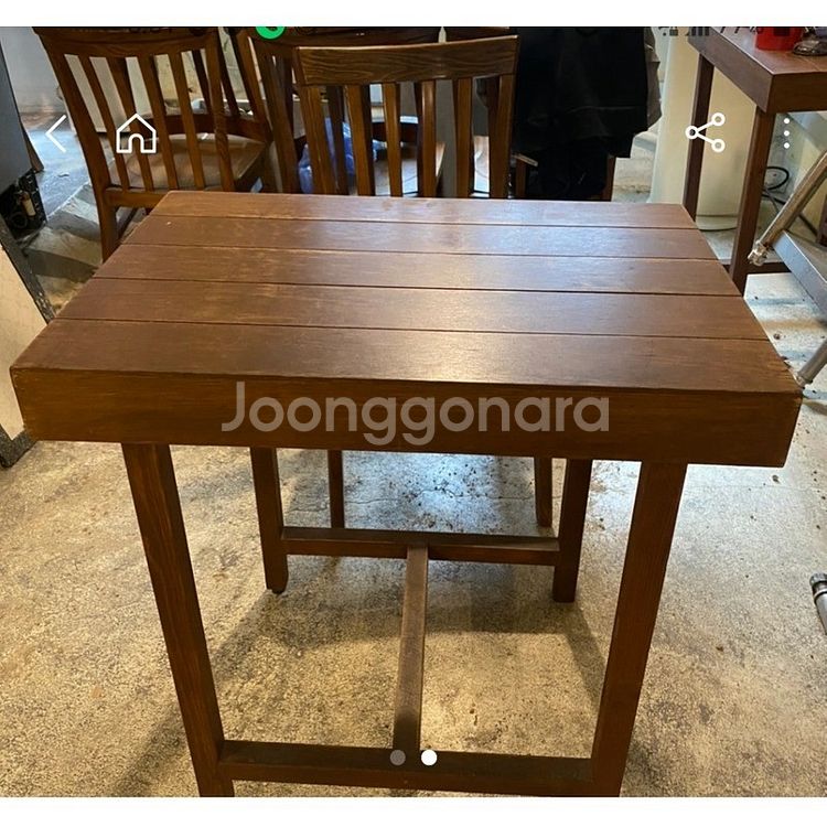 멋진 빈티지 까페 원목 테이블, 식탁, 책상, 다용…