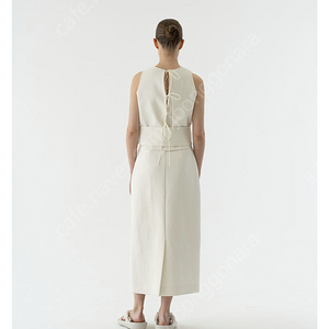 le17septembre 르917 cotton tie sleeveless , belted cotton skirt 38