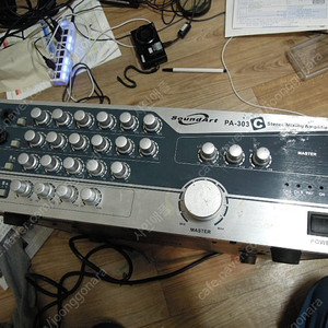 노후된 노래방 기계 sound art pa303c