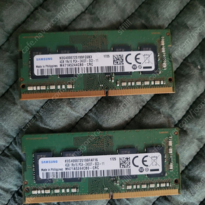 삼성 DDR4 노트북 램 4gb x2 (8g)