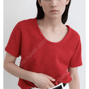 le17 BOUCLE TERRY BLOUSE [RED]