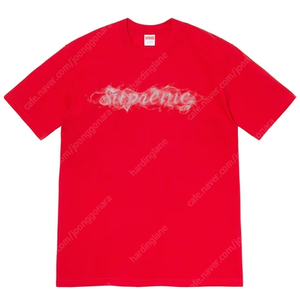 19FW Supreme Smoke Tee Red 슈프림 스모크 반팔티 레드 사이즈 L 정품 상태좋음 7만원