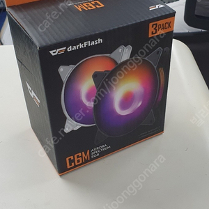 DarkFlash C6M 120mm RGB 케이스팬(2팩) 한번도 안쓴 신제품 싸게팝니다.