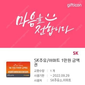 Sk주유권1만 9300원