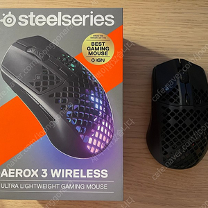 스틸시리즈 AEROX 3 WIRELESS 무선 마우스 블랙 판매 (분당/용인)