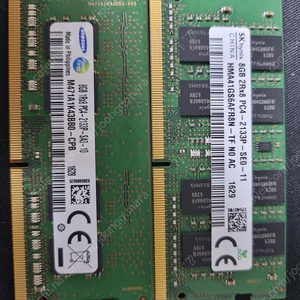 삼성/하이닉스 ddr4 노트북 메모리 8기가 2개