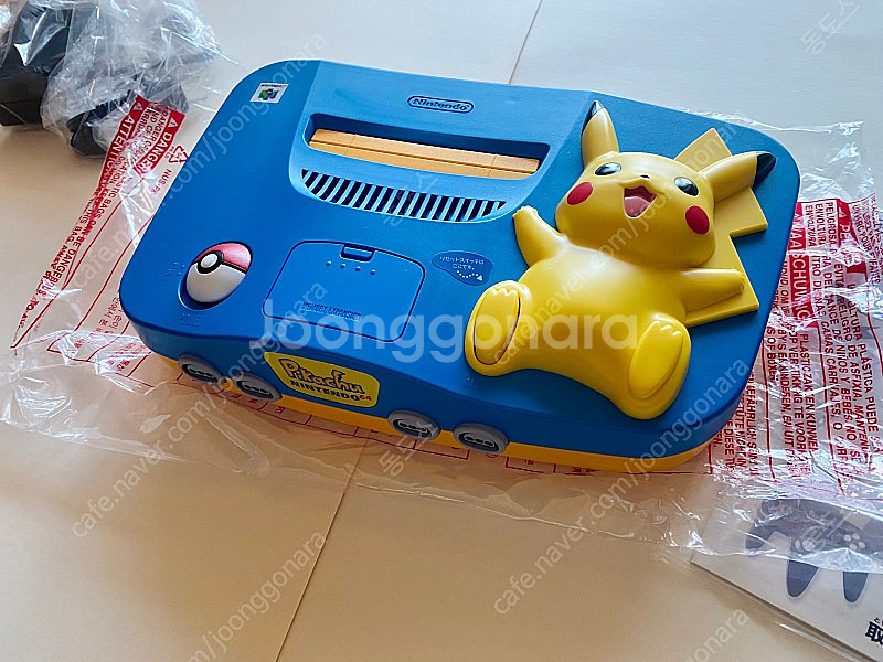 미사용 신품 닌텐도64 N64 피카츄 블루 박스세트--4