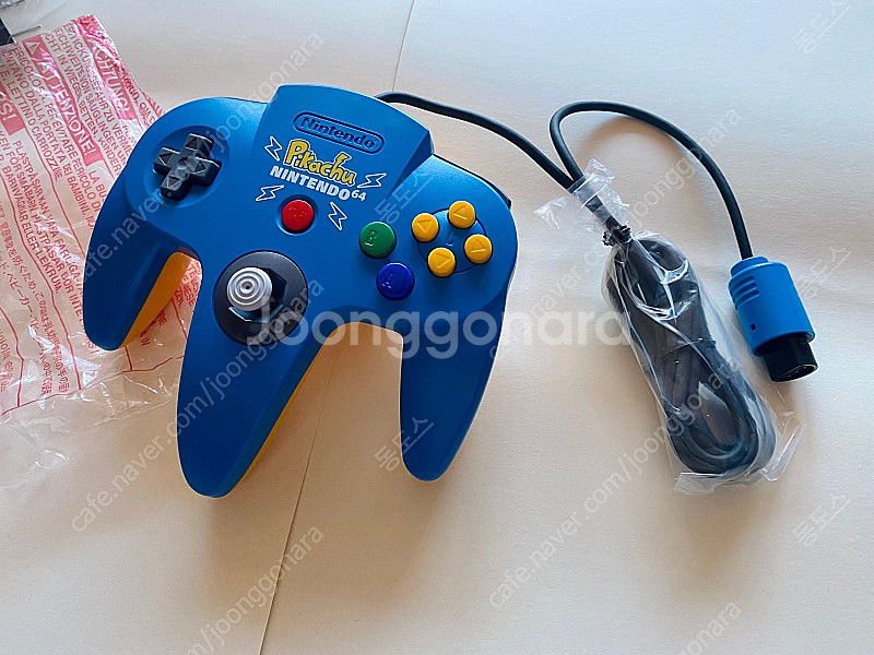 미사용 신품 닌텐도64 N64 피카츄 블루 박스세트--5