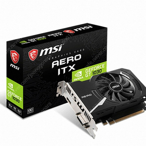 MSI 지포스 GT1030 에어로 ITX OC D4 2GB