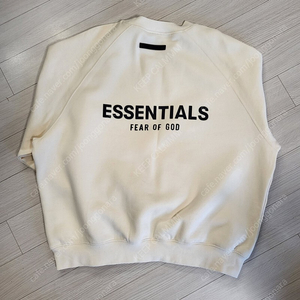 Essentials pullover Crewneck SWEAT 피어오브갓 에센셜 풀오버 크루넥 스웻 크림 XS