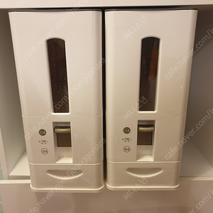 원터치 계량 쌀통 12kg 두 통