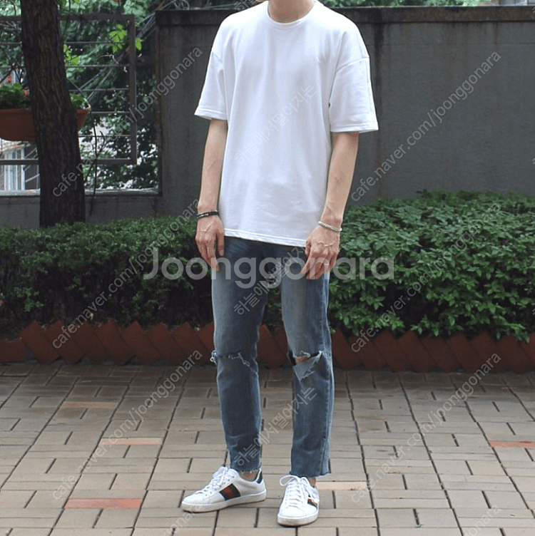 페이탈리즘 Osoe57 그레이쉬블루 크롭진 46--0