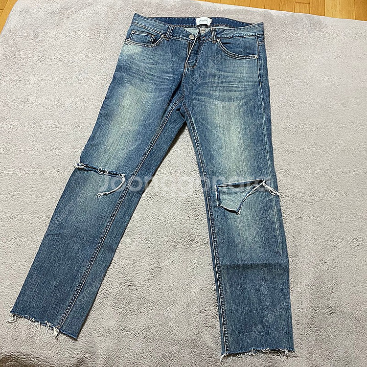 페이탈리즘 Osoe57 그레이쉬블루 크롭진 46--1