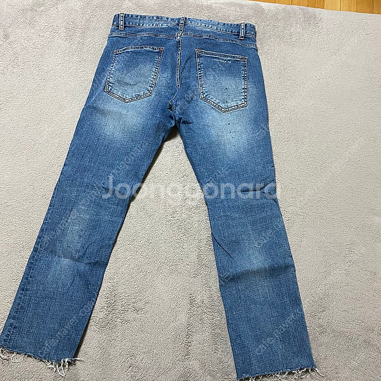 페이탈리즘 블랙페인트 크롭진 48--2