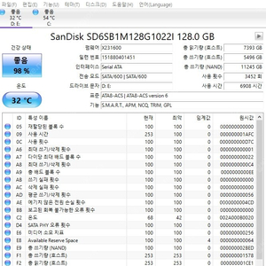 sandisk x110 SSD MLC 128GB 팝니다.