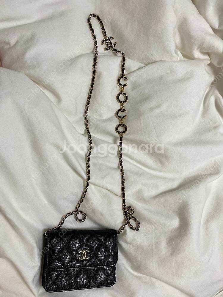 샤넬 미스 코코 체인 카드지갑 판매--4