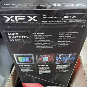 XFX 라데온 RX 6600 SWFT 210 CORE D6 8GB 미개봉 새제품